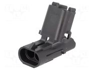 Connector: wire-wire; plug; male; Weather Pack; PIN: 2; for cable APTIV
