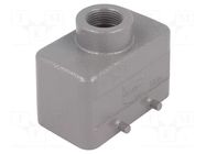 Enclosure for connectors: HDC; size 10B; for cable; Han® B; IP65 HARTING