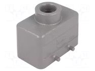 Enclosure for connectors: HDC; size 10B; for cable; Han® B; IP65 HARTING