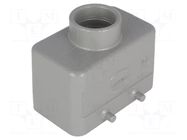 Enclosure for connectors: HDC; size 10B; for cable; Han® B; IP65 HARTING