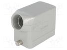 Enclosure: for Han connectors; Han; size 10B; for cable; angled HARTING