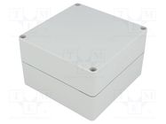 Enclosure: multipurpose; X: 120mm; Y: 122mm; Z: 75mm; EURONORD; grey FIBOX