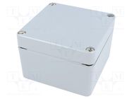 Enclosure: multipurpose; X: 124mm; Y: 125mm; Z: 81mm; ALN; aluminium FIBOX