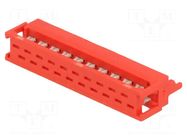 Connector: Micro-MaTch; plug; male; PIN: 20; IDC; for ribbon cable TE Connectivity