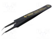 Tweezers; non-magnetic; Tweezers len: 110mm; for precision works 