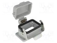 Enclosure: for HDC connectors; C146; size E6; with latch; IP65 AMPHENOL