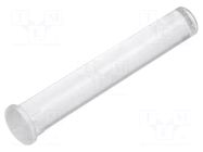 Fiber for LED; Ø5mm; L: 25.4mm; round; Front: convex; straight BIVAR