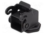 Enclosure for connectors: HDC; size 21.21; for panel mounting ILME