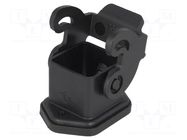 Enclosure for connectors: HDC; size 21.21; for panel mounting ILME