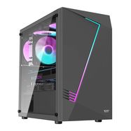 Computer case Aigo AL390 + RGB fan (black), Darkflash