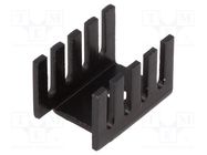 Heatsink: moulded; U; TO202,TO220; black; L: 19.05mm; W: 13.21mm 