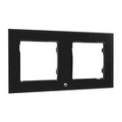 Switch frame double Shelly (black), Shelly