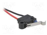 Microswitch SNAP ACTION; 0.1A/125VAC; 2A/12VDC; SPST-NC; Pos: 2 OMRON Electronic Components