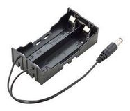 BATTERY HOLDER W/2.1 DC JACK, 18650/7.4V