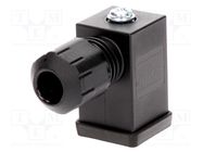 Connector: valve connector; plug; form C; 9.4mm; female; PIN: 3 