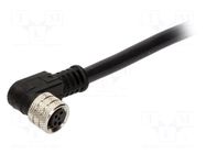 Connector: M8; female; PIN: 4; 3A; 30V; IP67; Nano-Change; angled 90° MOLEX