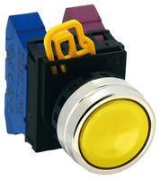 ACTUATOR, PUSHBUTTON SWITCH/METAL/YELLOW