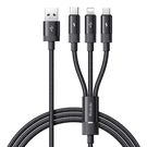 3in1 USB to USB-C / Lightning / Micro USB Cable, Mcdodo CA-5790, 3.5A, 1.2m (black), Mcdodo