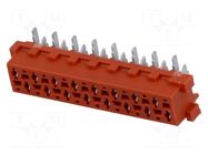 Connector: Micro-MaTch; socket; female; PIN: 16; vertical; SMT; 2x8 TE Connectivity