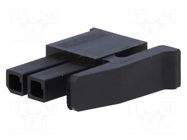 Connector: wire-board; plug; female; PIN: 2; Micro MATE-N-LOK; 3mm TE Connectivity