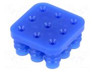 Gasket for wire; PIN: 9; 6.35mm; 3x3; Universal MATE-N-LOK TE Connectivity