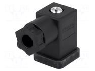 Connector: valve connector; plug; form C; 9.4mm; female; PIN: 3 MURRELEKTRONIK