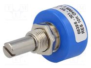 Potentiometer: shaft; 10kΩ; ±15%; 1W; linear; 6.35mm; plastic BOURNS