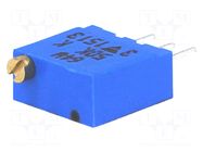 Potentiometer: mounting; vertical,multiturn; 50kΩ; 500mW; THT VISHAY