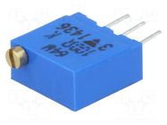 Potentiometer: mounting; vertical,multiturn; 100Ω; 500mW; THT VISHAY