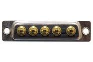 COMBO D-SUB CONN, PLUG, DB-5W5, TH