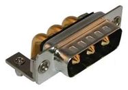 COMBO D-SUB CONN, R/A PLUG, DC-21WA4, TH