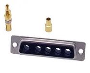 COMBO D-SUB CONN, RCPT, DB-5W5, PANEL