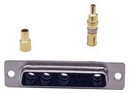 COMBO D-SUB CONN, RCPT, DB-9W4, PANEL