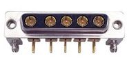 COMBO D-SUB CONN, R/A RCPT, DB-5W5, TH