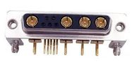 COMBO D-SUB CONN, R/A RCPT, DB-9W4, TH