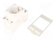 E-type socket; 250VAC; 16A; IP20; on panel; Input: 6mm fork; 62mm MURRELEKTRONIK
