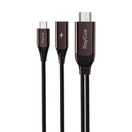 USB-C to HDMI 2.1 4k30Hz RayCue cable, 2m (black), RayCue