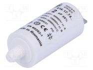 Capacitor: polypropylene; motors, run; 2uF; 475VAC; Ø25x49mm; ±5% 