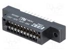 Connector: card edge; socket; PIN: 20; 2.54mm EDAC