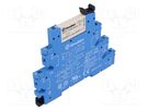 Relay: interface; SPDT; Ucoil: 48VDC; 6A; 6A/250VAC; 6A/30VDC; IP20 FINDER