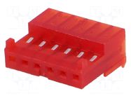 Connector: wire-board; plug; female; PIN: 6; MTA-100; 250VAC; IDC TE Connectivity