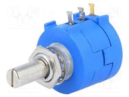 Potentiometer: shaft; multiturn; 2kΩ; 2W; ±5%; 6.35mm; linear; IP40 BOURNS