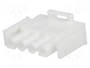 Connector: wire-wire/PCB; plug; male/female; PIN: 4; 600V; 6.35mm TE Connectivity