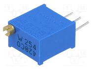 Potentiometer: mounting; multiturn; 250kΩ; 500mW; THT; ±10%; linear BOURNS