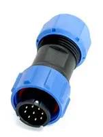 CIRCULAR CONN, PLUG, 9POS, CABLE