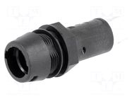 Fuse holder; 5x20mm; 10A; on panel; black; FPG1; 250VAC; UL94V-0 SCHURTER