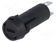 Fuse holder; 5x20mm; 10A; on panel; black; FPG3; 250VAC; UL94V-0 SCHURTER