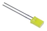 LED, SUPER YELLOW, 100MCD, 590NM, 2X5MM