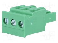 Pluggable terminal block; 5.08mm; ways: 3; angled; plug; female DEGSON ELECTRONICS