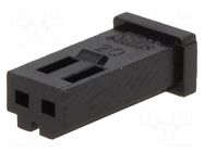 Connector: wire-board; plug; female; PIN: 2; AMPMODU MOD II; 2.54mm TE Connectivity